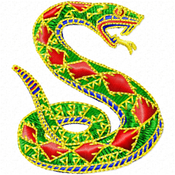 Snake Embroidery Design 6 Snake Embroidery Design 6